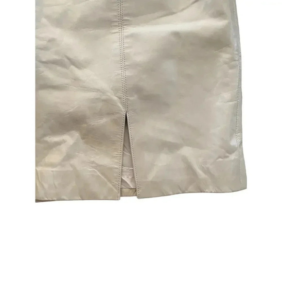 Anne Klein II Women's Cream Back Zip Mini Skirt Size 10 - Picture 2 of 5